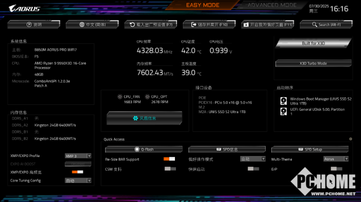 充分释放X3D性能 技嘉B850M电竞雕助攻锐龙9950X3D(图5)