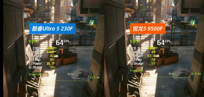 酷睿U5-230F挑翻锐龙R5-9500F：性能全面压制温度与功耗完胜(图17)